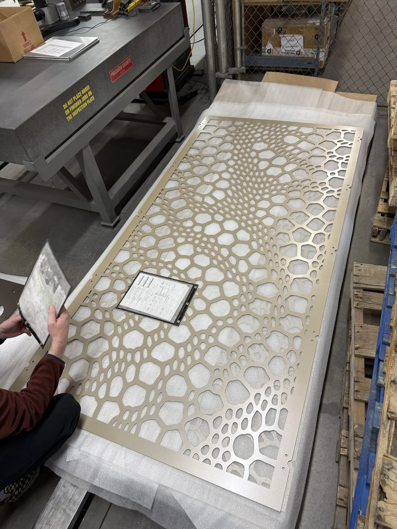 Cellular Flow | Architectural Metal Screen Pattern