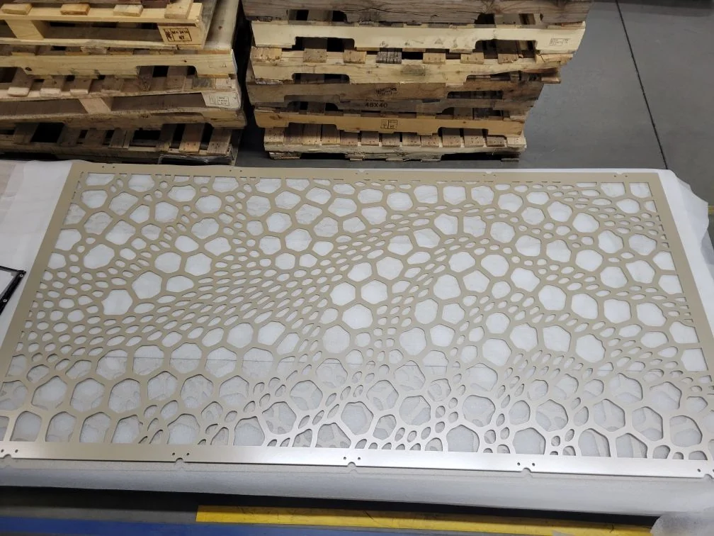 Cellular Flow | Architectural Metal Screen Pattern pattern detail reference