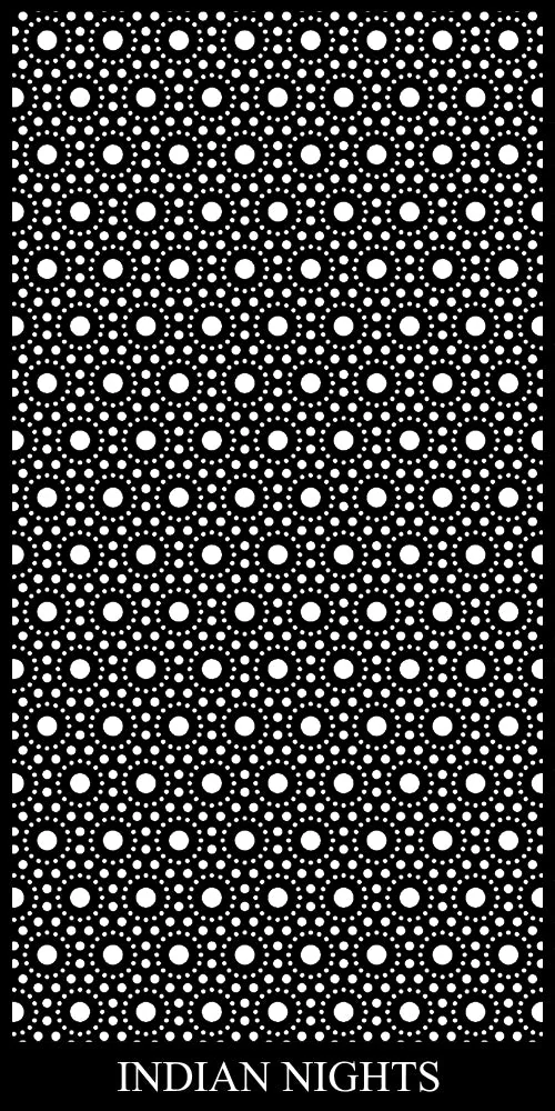 Indian Nights Laser Cut Corten Screens | Architectural Metal Screen Pattern