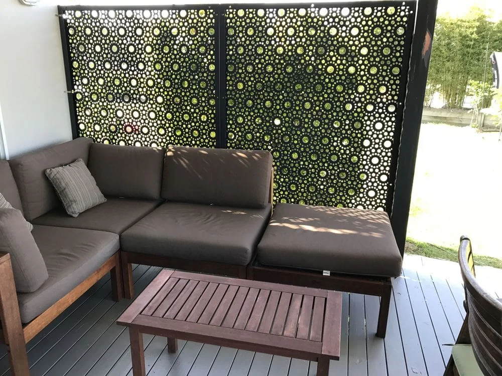 Indian Nights Laser Cut Corten Screens | Architectural Metal Screen Pattern official installation scene 3