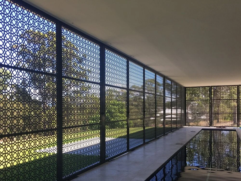 Lace Circles Laser Cut | Architectural Metal Screen Pattern pattern detail reference