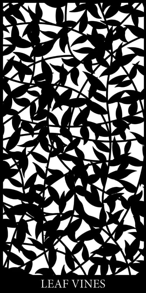 Leaf Vines Laser Cut | Architectural Metal Screen Pattern official installation scene 3