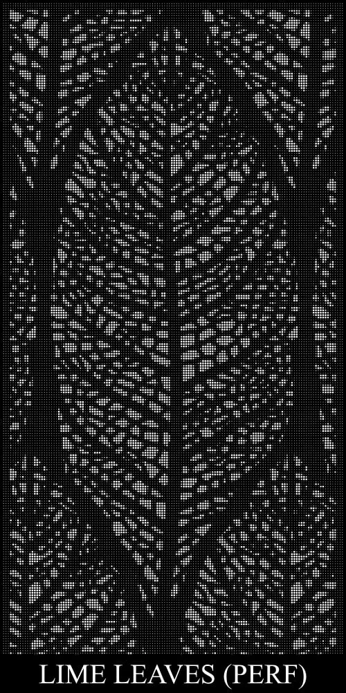 Lime Leaves | Architectural Metal Screen Pattern pattern detail reference