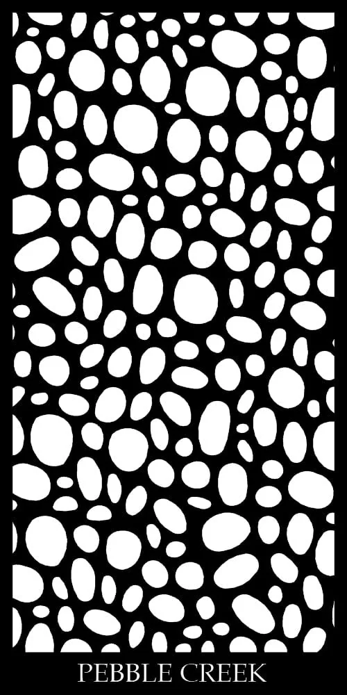 Pebble Creek | Architectural Metal Screen Pattern pattern detail reference